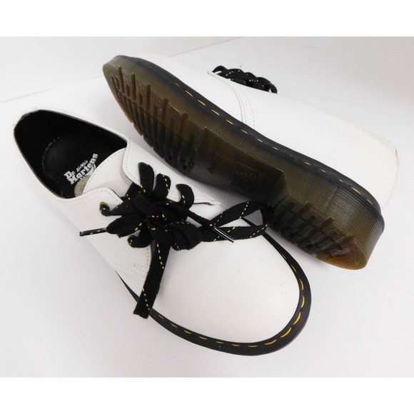 Doc Dr. Martens White 27214 Vegan Leather Derby Shoe Men Size 6 Women Size‎ 7 main image 6